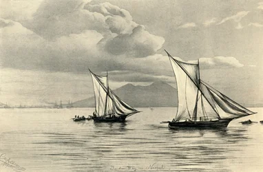 ナポリ湾にて、1898年。