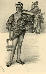 日本人少年、1898年。