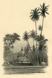Natha Dewale Shrine、キャンディ、セイロン、1898年。