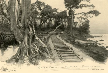 鉄道、ヴェレリ、ジャワ、1898年。