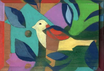 リトル・イエロー・バード、2023年頃（アクリル、パネル）