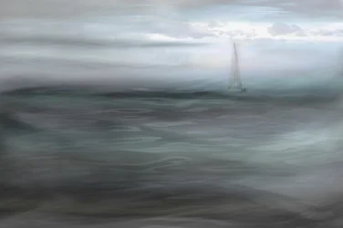 霧の海を航ぐ帆船