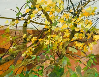Autumn Leaves, 2016（水彩絵の具で描いた紙のコラージュ）