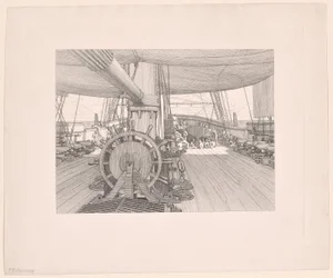 軍艦の甲板