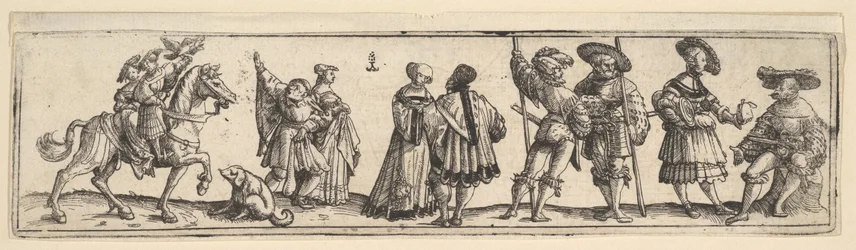 ランスクネと婦人、1531年。