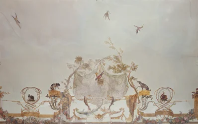 The Grande Singerie、詳細、1735年頃（壁画）