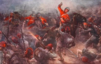 8月28日、KassassinにおけるDrury Loweの騎兵隊の攻撃