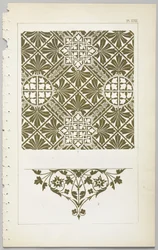 装飾デザインの芸術：付録付き、花が開く日の時間を示す、Day＆Son、ロンドン、1862年発行