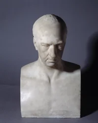 スコットランドの画家、ギャビン・ハミルトン（1723-1798）を描いた胸像