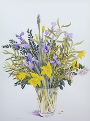 春の花（紙にトイレ）
