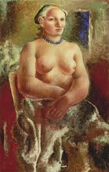 青いネックレス、1926年