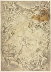 オリンポスから火を取るプロメテウス