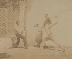 エドモンド クイン フェンシング、1880 年代、1880 年代。