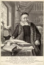 D. Leonardus Marius Goezanus、パブ。 1654年の彫刻。