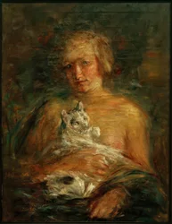 猫を持つ少女