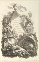 ボイル、ロック、シデナムの墓の口絵 1736年。