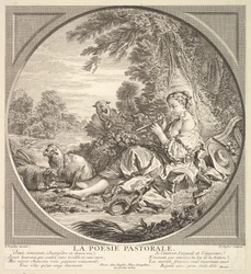 牧歌的な詩、カリフォルニア州。 1742年。