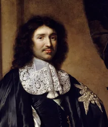 の詳細です。"Jean Baptiste (Jean-Baptiste) Colbert (1619-1683) Louis XIVの大臣の肖像" Claude Lefebvre (1632-1675)の絵画。1666年日。1,3x0,96 m