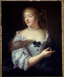 文豪マリー・ド・ラブタン・シャンタル（ラブタン・シャンタル）、セヴィーニュ侯爵夫人（1626-1696）の肖像 クロード・ルフェーヴル（1632-1675）の絵画 17世紀 パリ、カルナヴァレ美術館蔵
