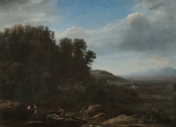 イタリアの風景 1630年頃 油彩・カンヴァス