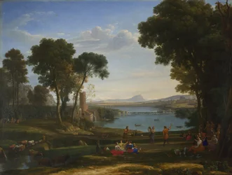イサクとリベカの結婚のある風景、1648年