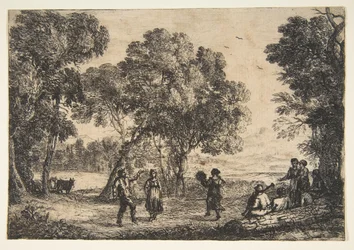 カントリーダンス小皿、ca。 1637。