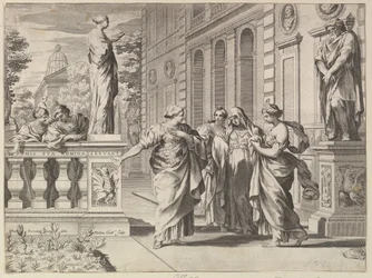 ボルゲーゼ一家によって設立されたローマ大学名誉の寓意、1615-88。