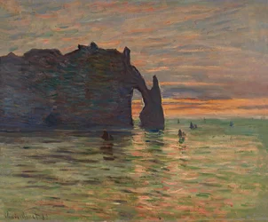 エトレタの夕日