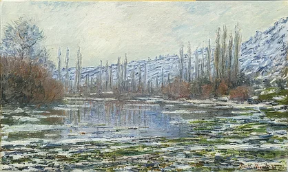 ヴェトゥイユの雪解け。 1880