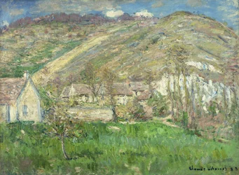 ジヴェルニー近くの崖のハムレット。 Hameau de Falaises pres Giverny、1885