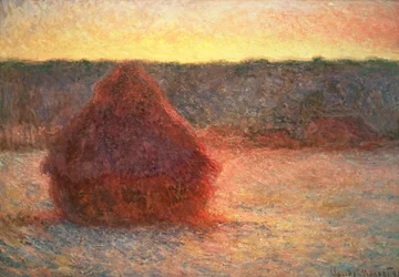 日没時の干し草、フロスティ天気、1891