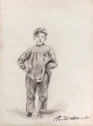 モネ - 田舎の少年 1857年 2013.985