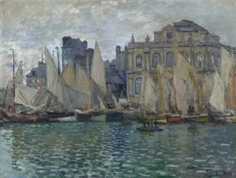 モネ、クロード（1840-1926） 《ル・アーブルの美術館》 油彩・キャンバス 1873年 ナショナル・ギャラリー（ロンドン） 75x100