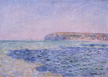 海の影、プールヴィルの断崖 (ディエップ、セーヌ海事、フランス) (海の影 - プールヴィルの断崖) - クロード・モネ (1840-1926) の絵画、キャンバスに油彩、57x80 cm