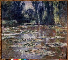 Petite pont a Giverny クロード・モネ（1840-1926）の絵画 1905年 日0.9x1 m 個人蔵 - ジヴェルニーの小さな橋クロード・モネ（1840-1926）の絵画