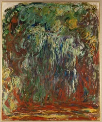 しだれ柳、ジヴェルニー（キャンバスに油彩）