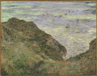 Sur la falaise a Pourville - Pourvilleの崖の上で - Monet, Claude (1840-1926) - 1882 - 油彩・キャンバス - 64x82 - Nationalmuseum Stockholm