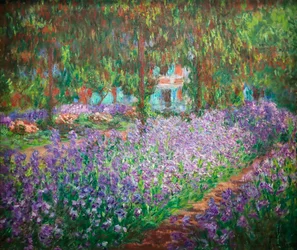MONET　モネ　大型　絵画　1900年　ジヴェルニーのモネの庭 Claude_Monet_-
