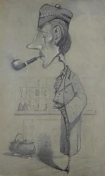 パイプを持つスコッツマン、1857