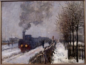 雪の中の列車