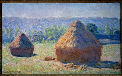 輪、ジヴェルニーの夏の終わり 絵画 クロード・モネ（1840-1926） 1891年 薄暗い。0.6x1 m パリ、オルセー美術館