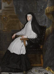 ドイツ語：Maria Anna von Österreich, Gemahlin König Philipps IV von Spanien, als Witwe マリア・アンナ・フォン・オーストリア、スペイン国王フィリップ4世の妃。