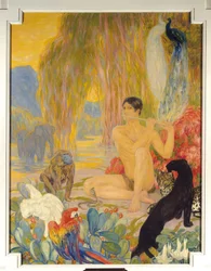 クレメンタイン・ヘレネ（Clementine-Helene）・デュフォー（1869-1937）の「動物学の絵」 20世紀のパリ。ソルボンヌ大学