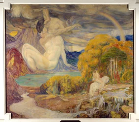 放射能、磁気 ヘレネ・デュフォー（1869-1939）の絵画 20世紀 パリ