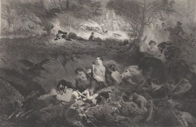 狩猟の夢、1858年。