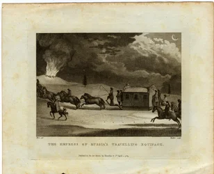 ロシア皇后、1784年全国を旅