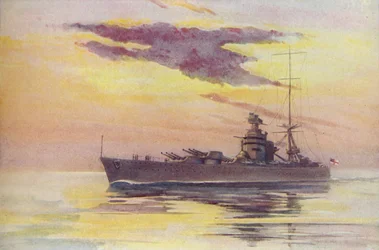 「現代の戦艦」、1910 年