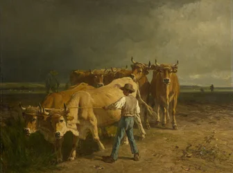 牛耕、1860
