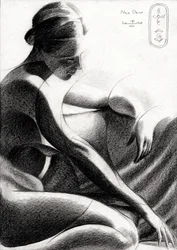 瞑想する女性の姿