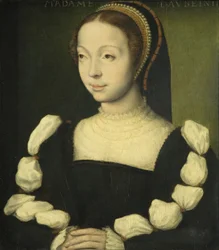 アン・スチュアートとされる女性の肖像（オービニーのマレシャル）1535年頃（油彩・パネル